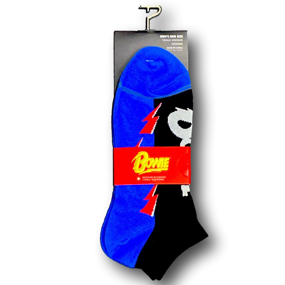 3/$20 David Bowie Funny Novelty Ankle Socks - NWT